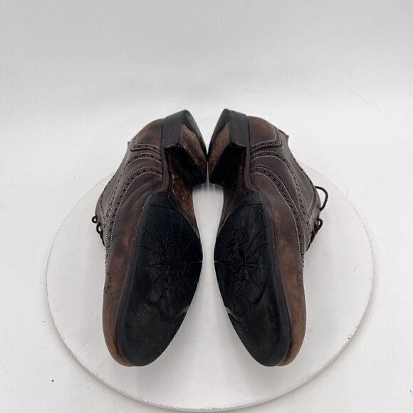 Paul Smith Men Size 7.5 Brown Leather Brogue Wingtip Lace Up Dress Shoes main image 16